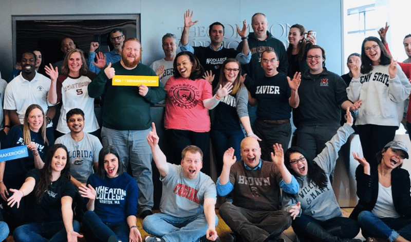 A group shot of Common App employees. 